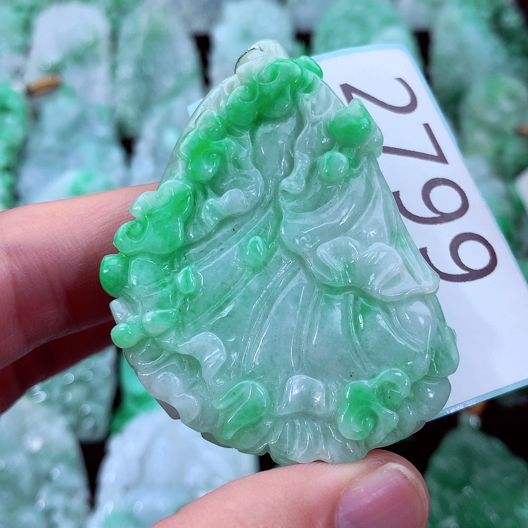 翡翠未镶嵌吊坠(不含链)