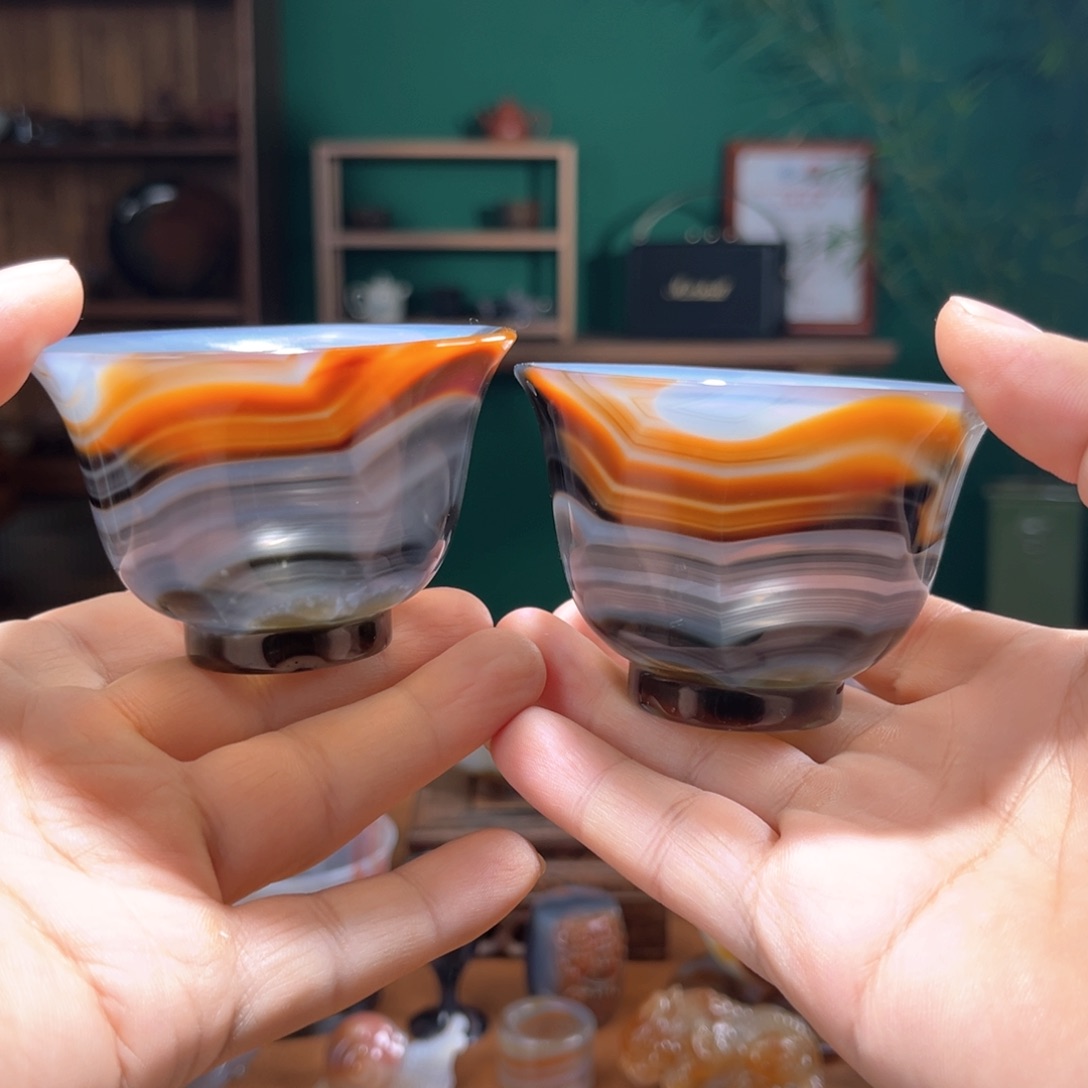 玛瑙/玉髓茶器未镶嵌后***汉