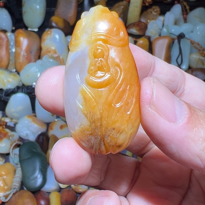 和田玉吊坠(不含链)未镶嵌