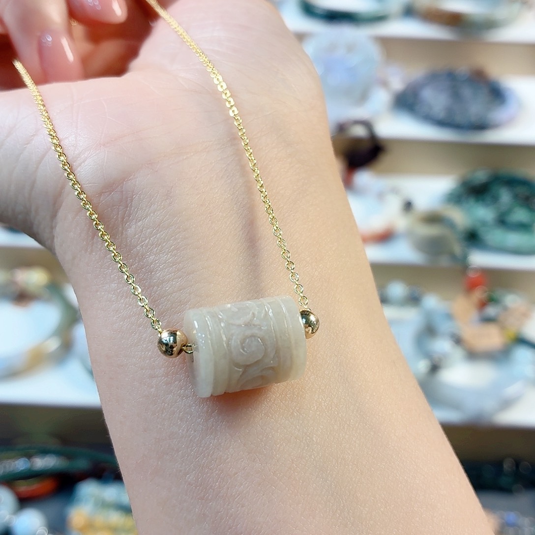 球***球翡翠未镶嵌手链手串