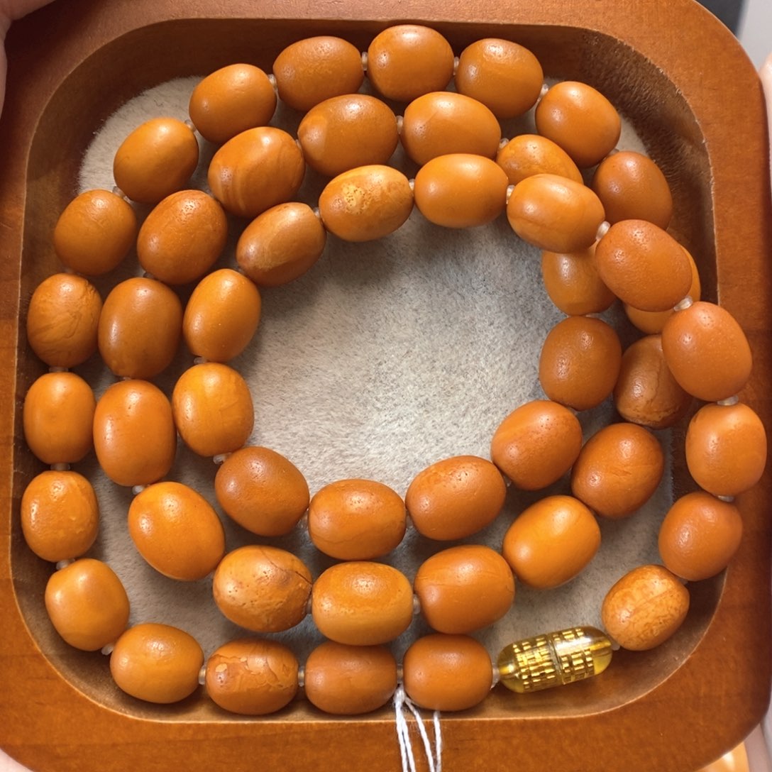 未镶嵌项链蜜蜡项链