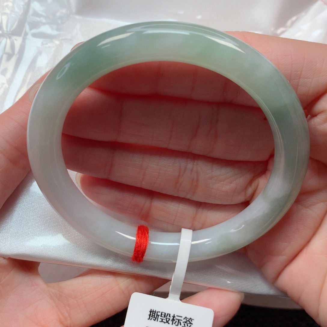 翡翠手镯未镶嵌55.7圆条