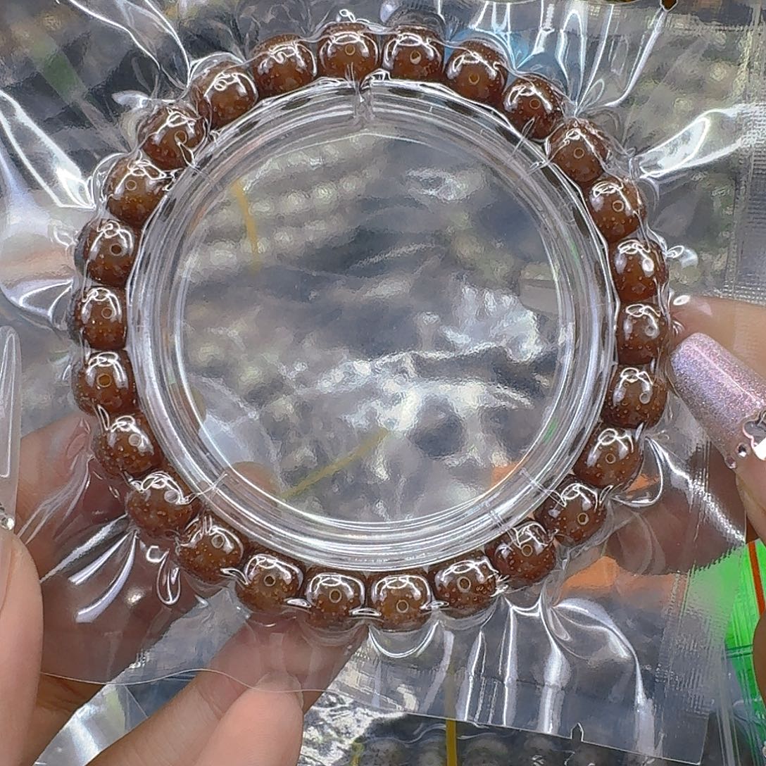 星月菩提手串174尽头粉冰遇华星月菩提98桶单圈