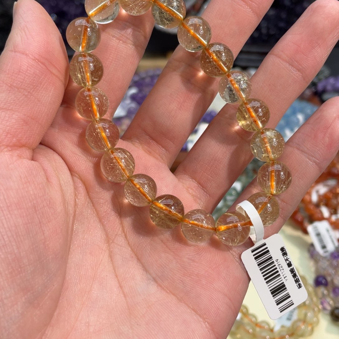 。***~手链水晶未镶嵌金发晶10