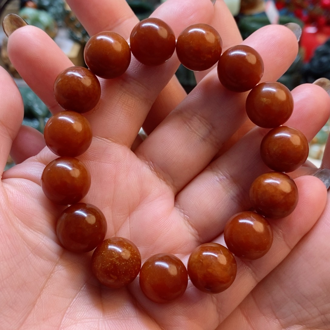 蛇纹石玉手串未镶嵌