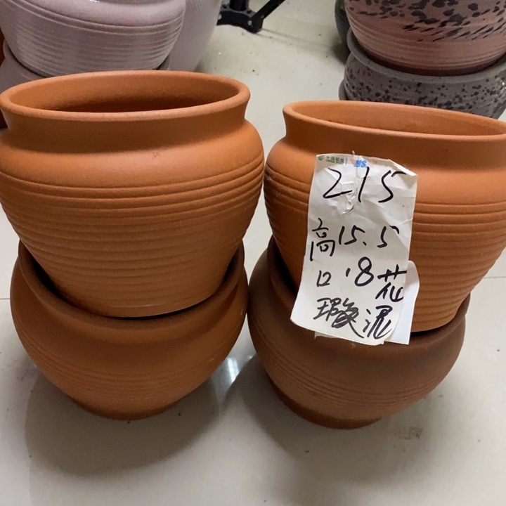 粗陶红陶绿植花盆215