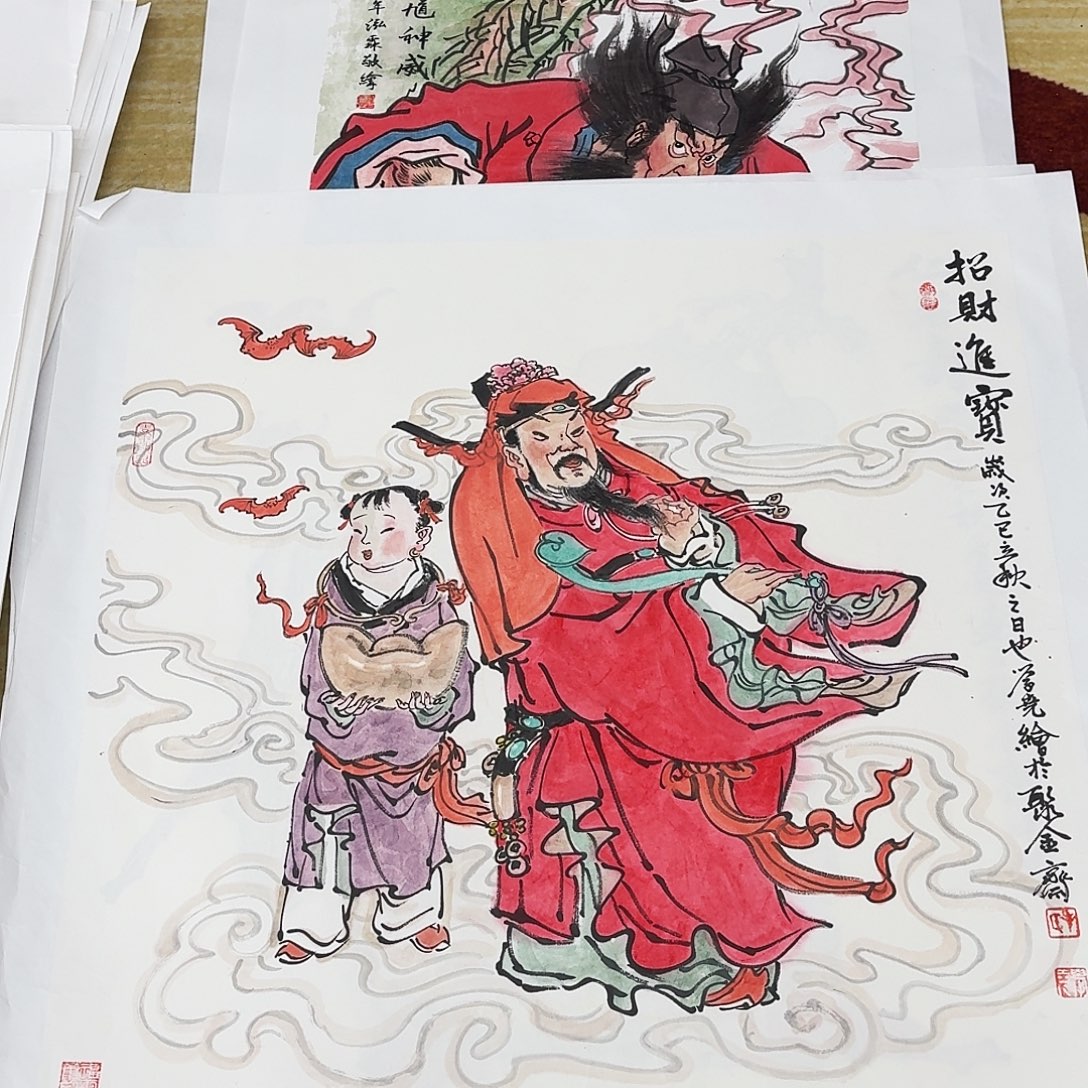 国画四尺斗方哈哈姐姐