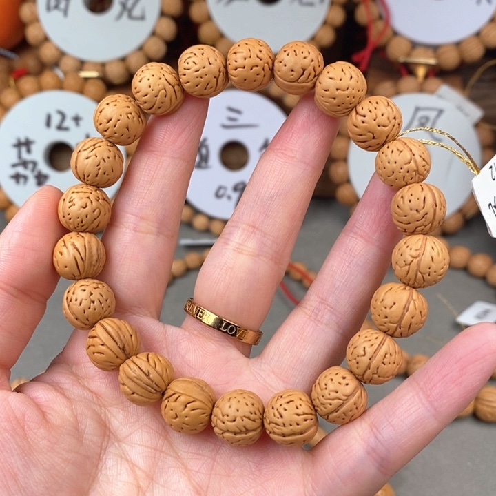 桃核手串双魔丸12 抛光尺寸误差0.5之间