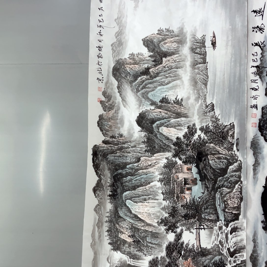 国画国画作品老师手绘