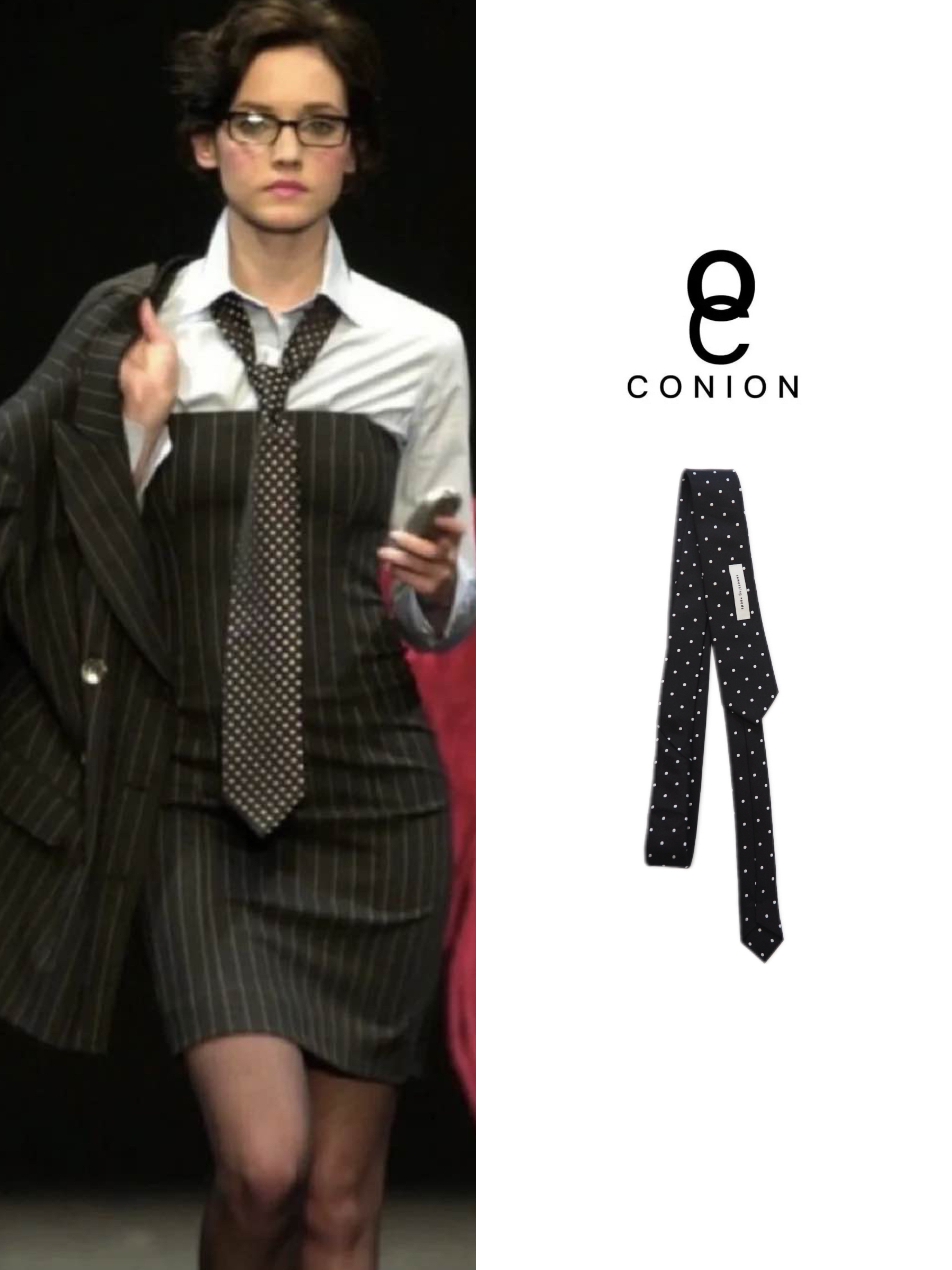 CONION//【叛逆千金】波点领带