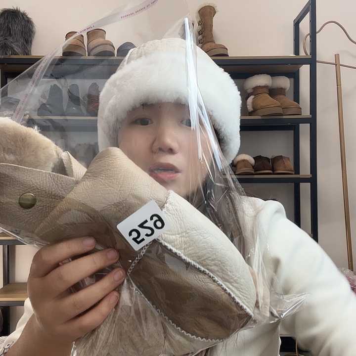 羊毛皮毛一体儿童帽子529