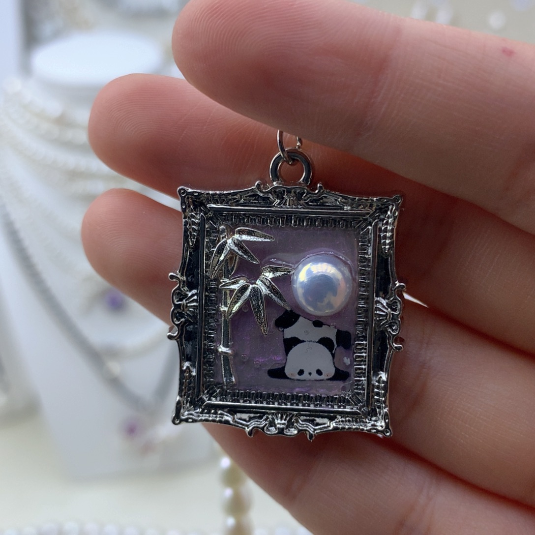 草***莓吊坠淡水珍珠合金