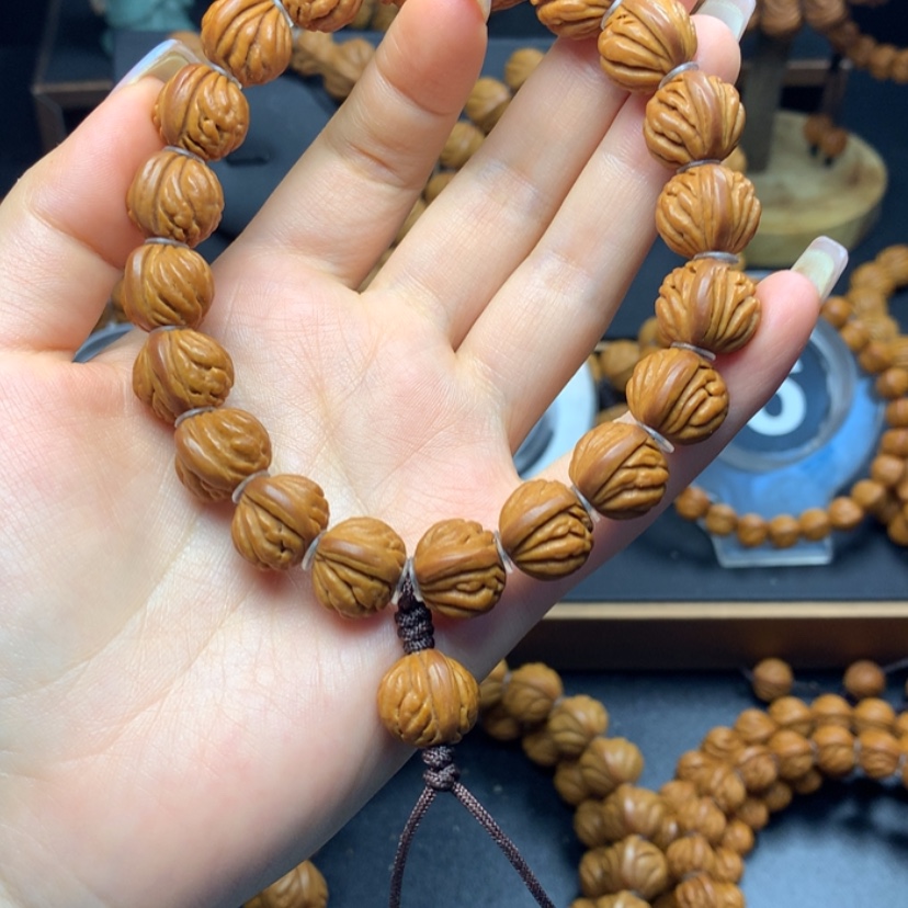 【闪购商品】桃核手串火麒麟14手串