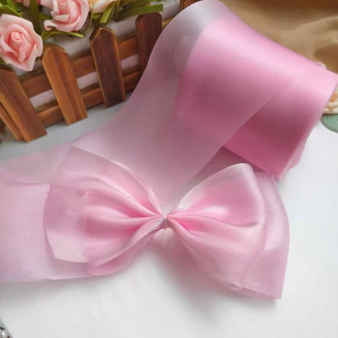 【班班精选】4mm珠光纱精美发饰制作材料