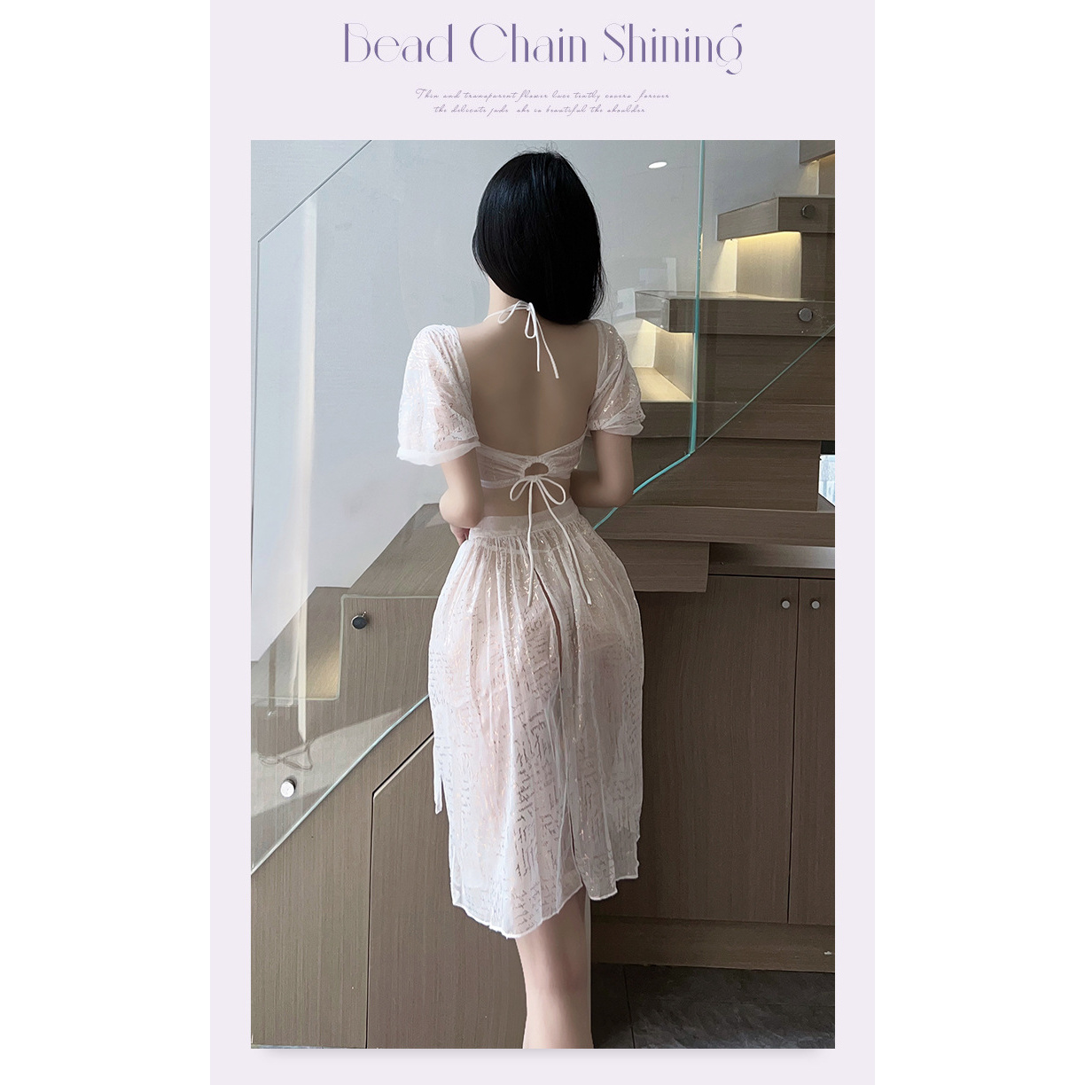 免脱纯欲私房约会战袍性感修身百搭吊带连衣裙火辣套装高开衩