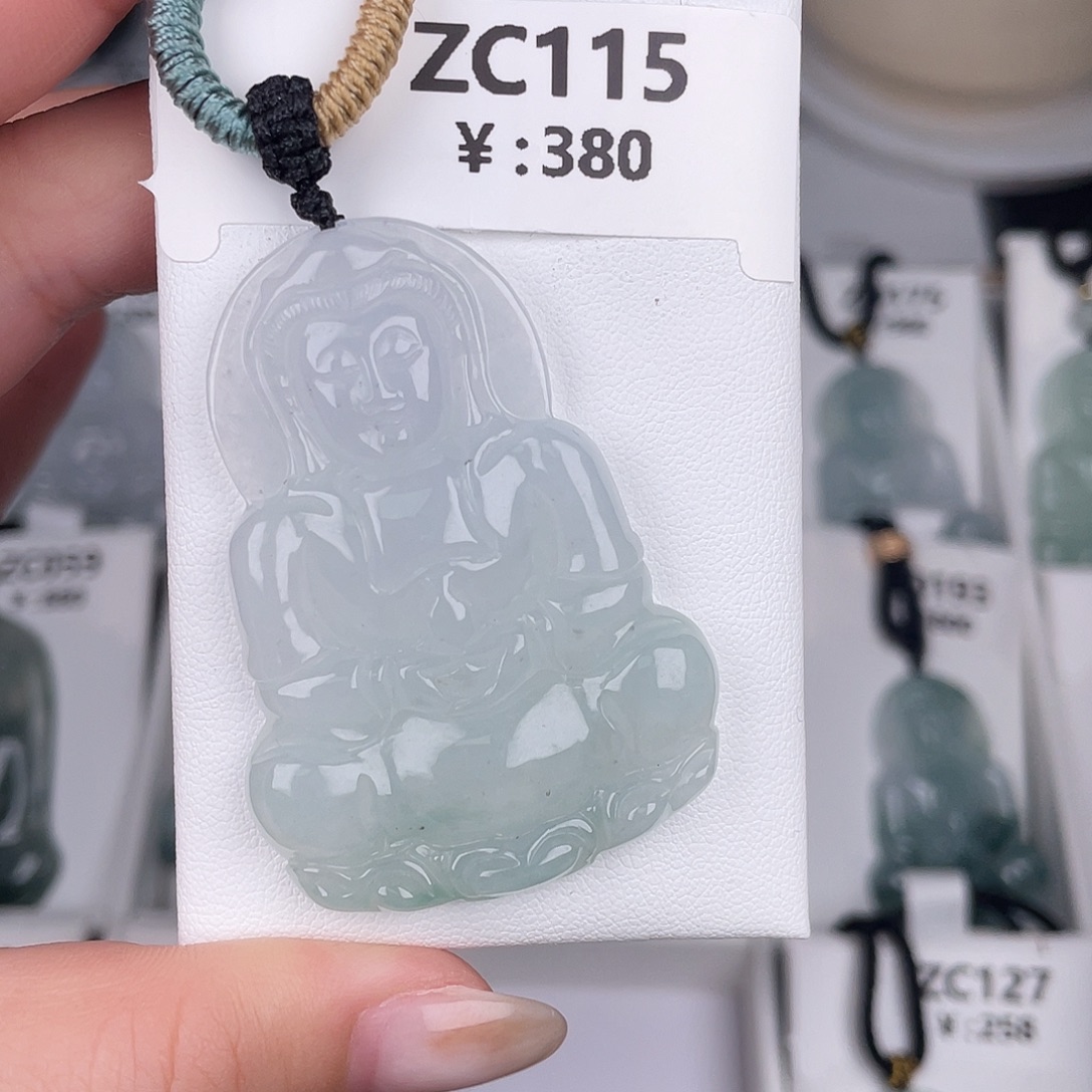 翡翠未镶嵌颈饰zc115