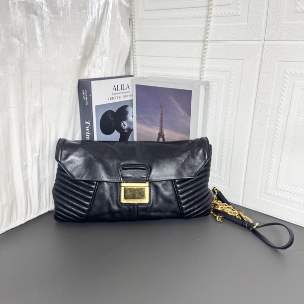 95新 MIU MIU/缪缪 黑色手提单肩包