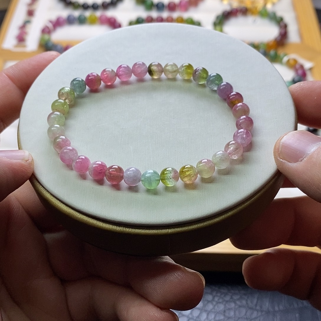 碧玺碧玺手链未镶嵌