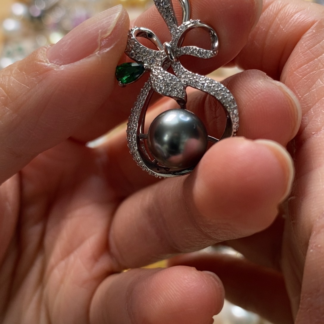 海水珍珠颈饰银S925镶嵌