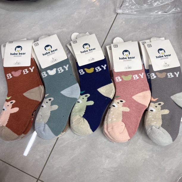 Q175哈贝熊儿童冬季毛圈袜（北极熊BB）