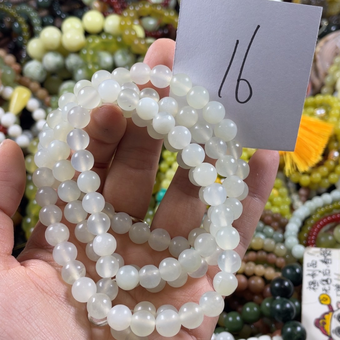 蛇纹石玉未镶嵌手链