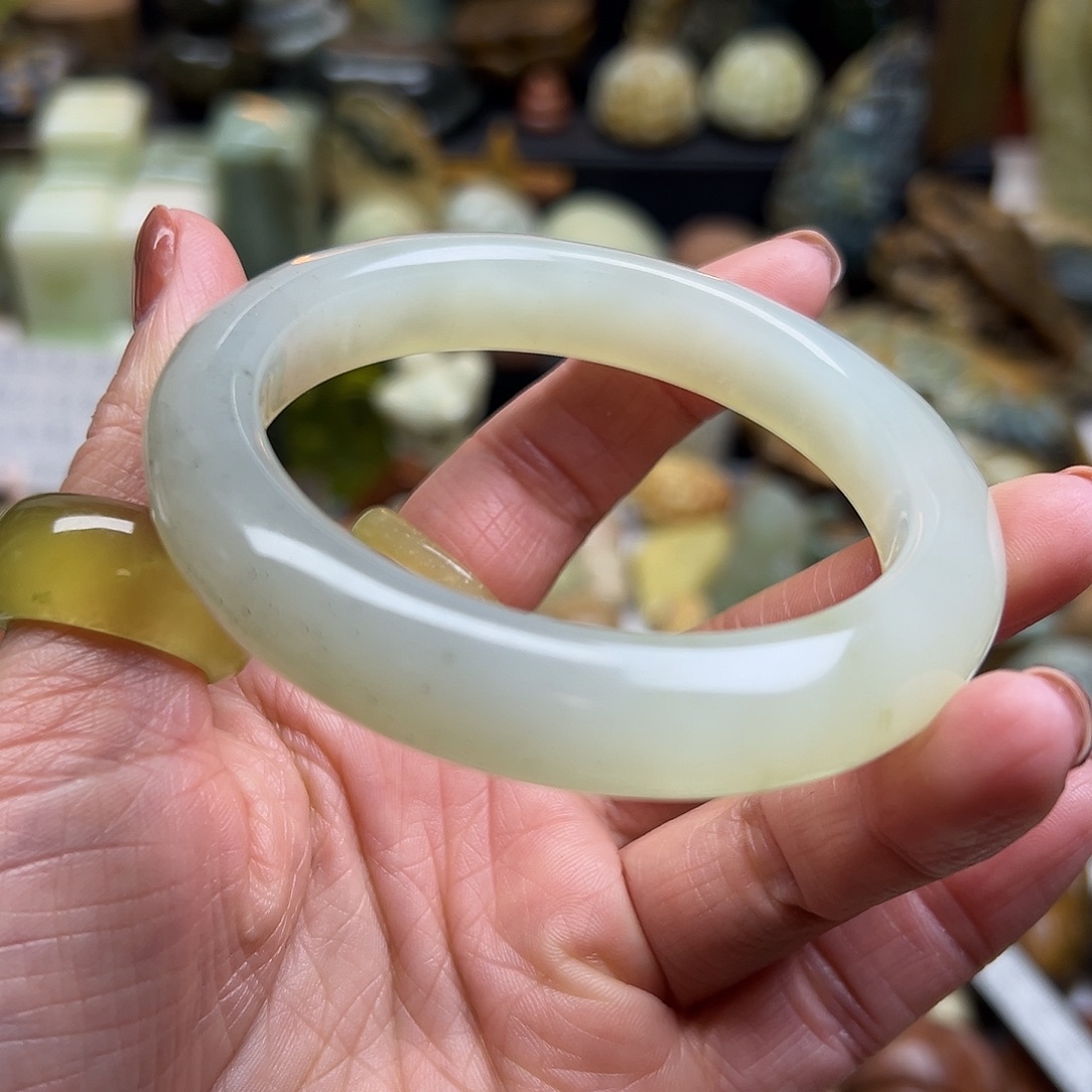 岫玉未镶嵌颈饰岫玉58.5