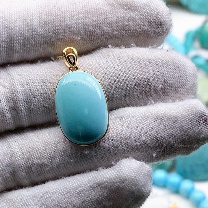 绿松石其它18K金镶嵌