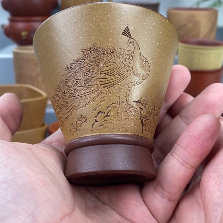 紫砂茶杯宜兴紫砂主人杯