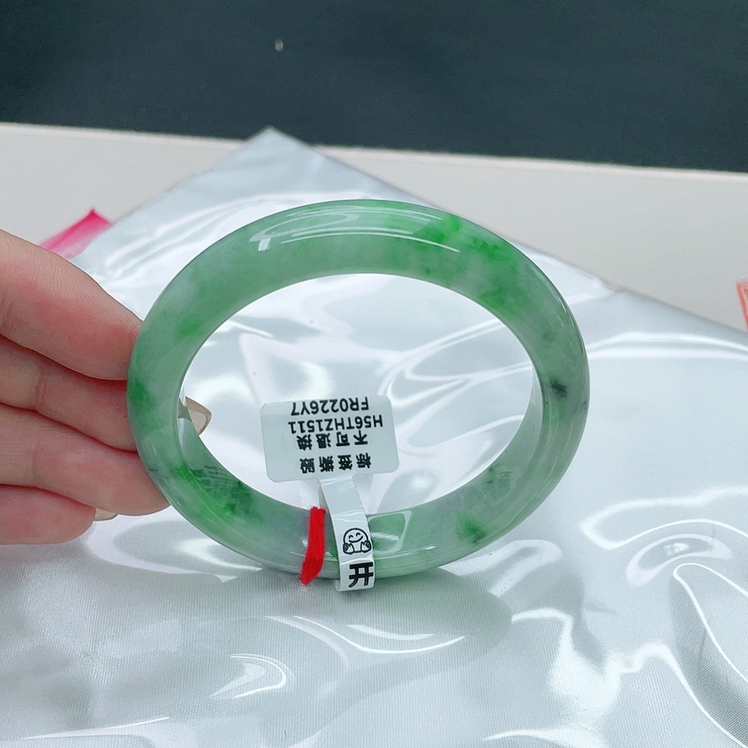 翡翠手镯未镶嵌正56.5