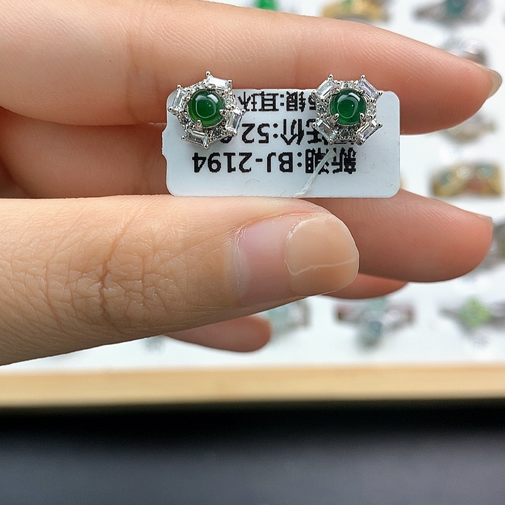 翡翠颈饰银S925镶嵌925银镶嵌