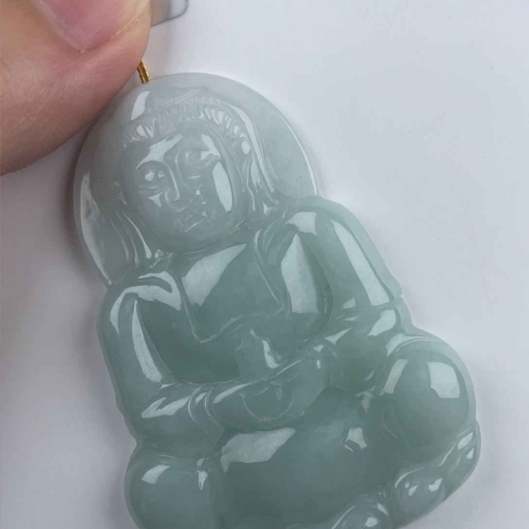 颈饰未镶嵌翡翠观音