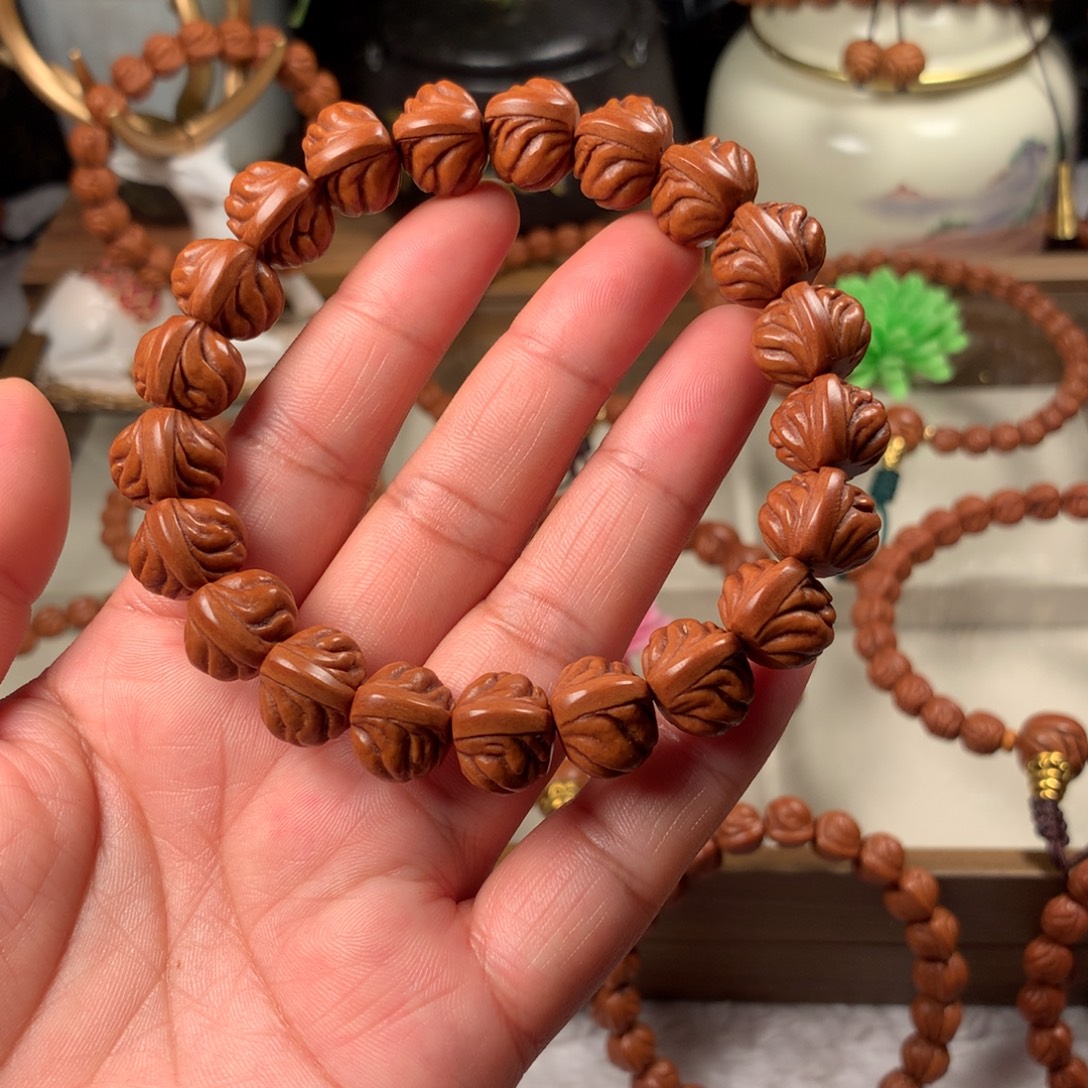 N***s吊坠桃核双脊龙手串15新品