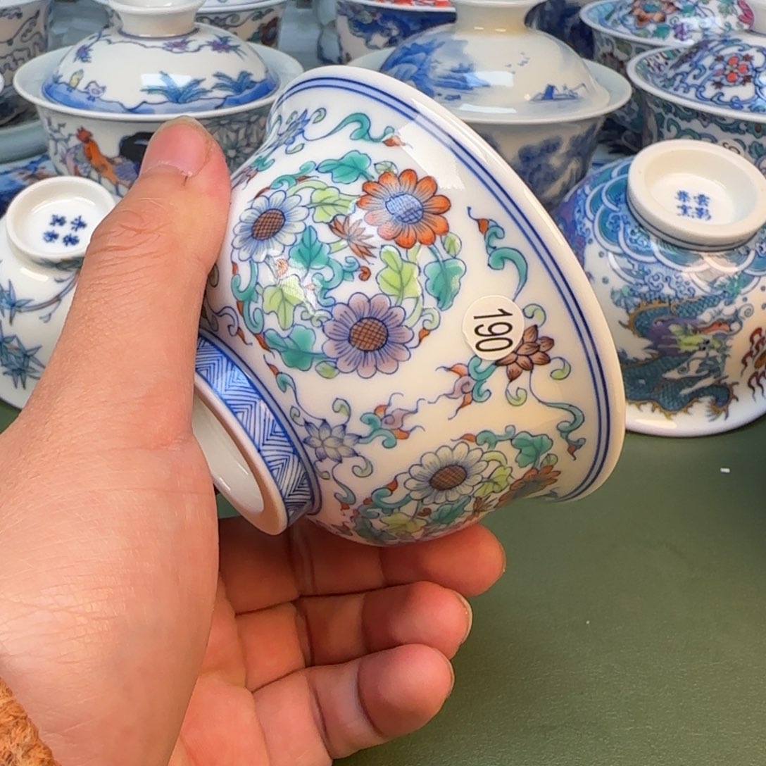彦祖纯手工手绘茶具190