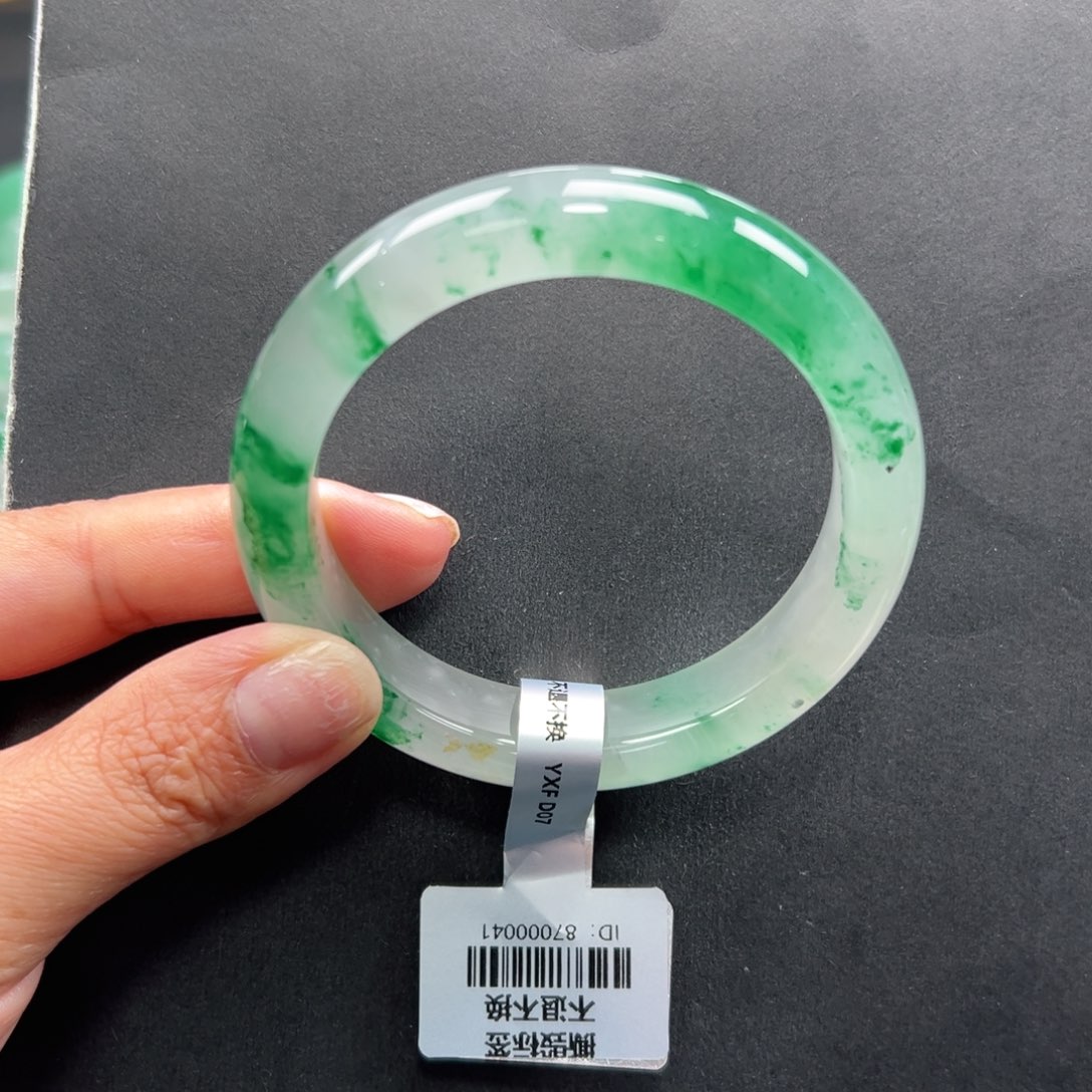 石英质玉未镶嵌手镯+玲玲57.8