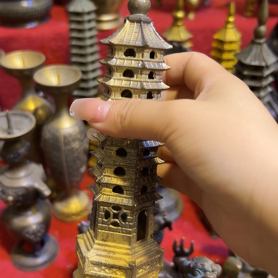 黄铜摆件，文档材料工艺品