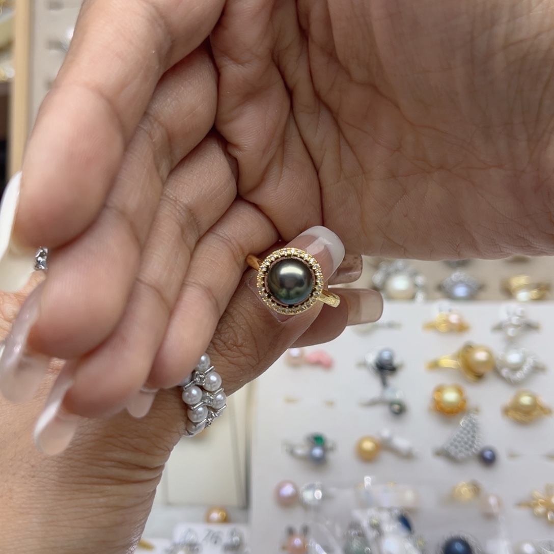 2***9戒指淡水珍珠合金