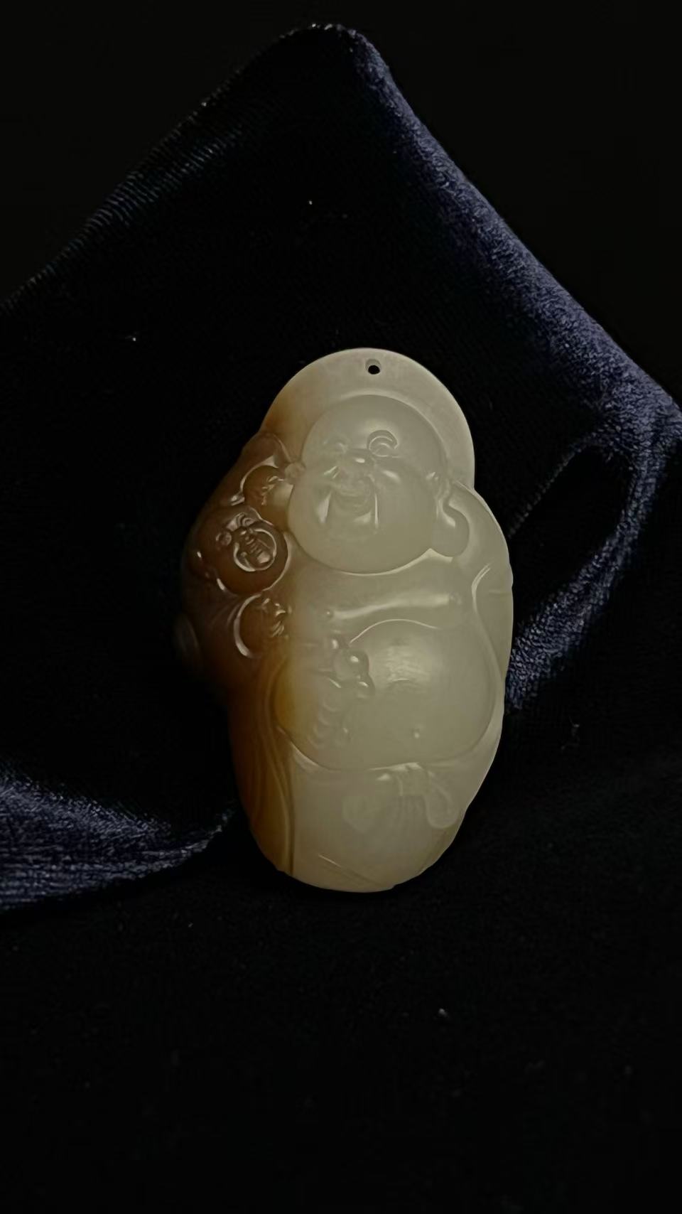 【矿口直营】金山糖白佛公雕件