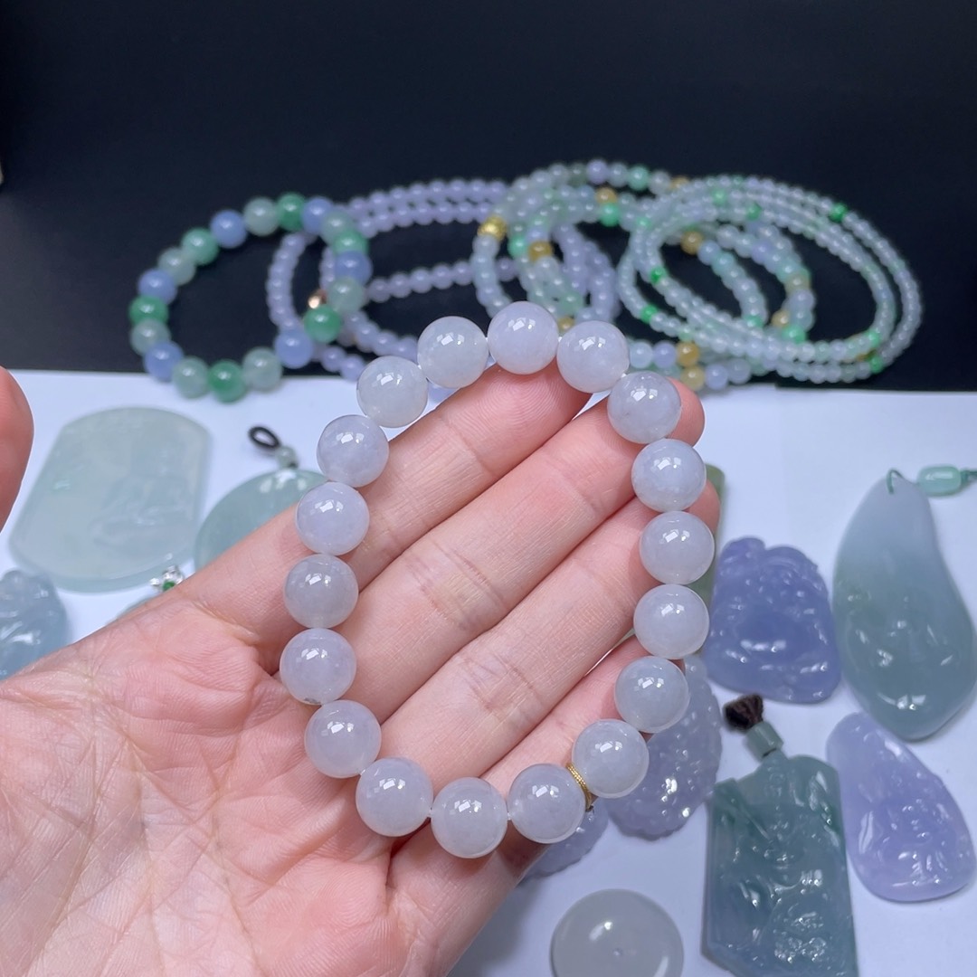 翡翠手链未镶嵌手串