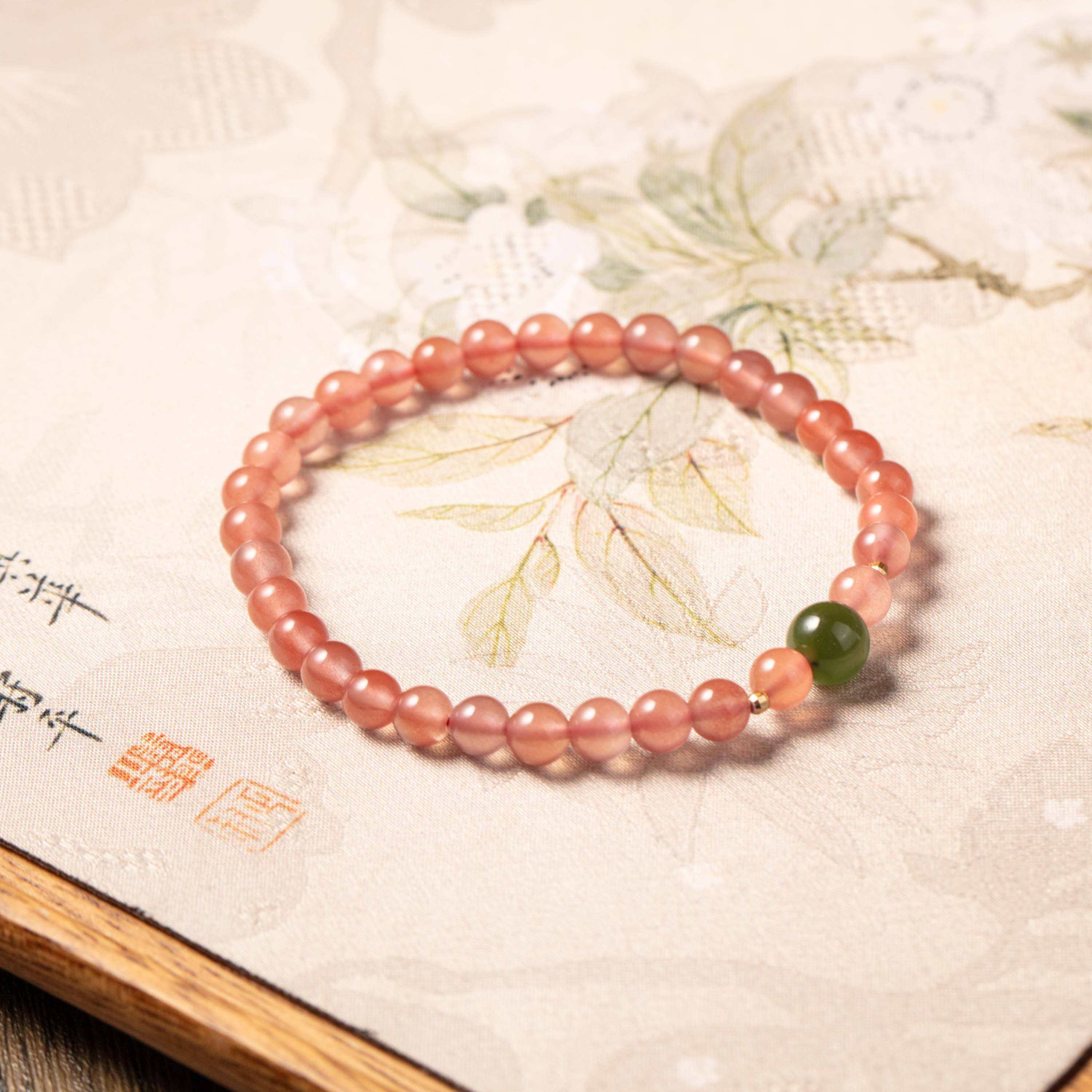 南红玛瑙设计手串多样性发一约4mm#B1592160