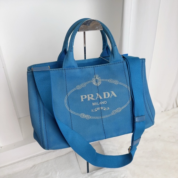95新 Prada/普拉达 普拉达 蓝色 沙滩包/0000