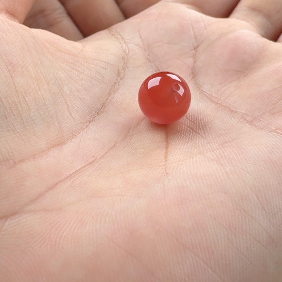 南红玛瑙未镶嵌圆珠10.8