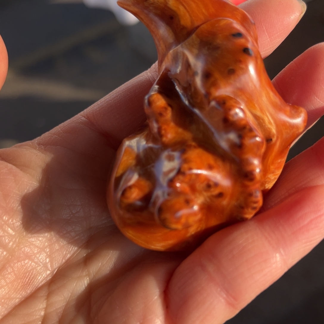 最***福崖柏太行崖柏溏心料手把件