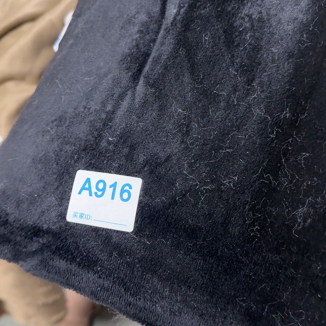 黑色宝宝绒夹棉12元3米916