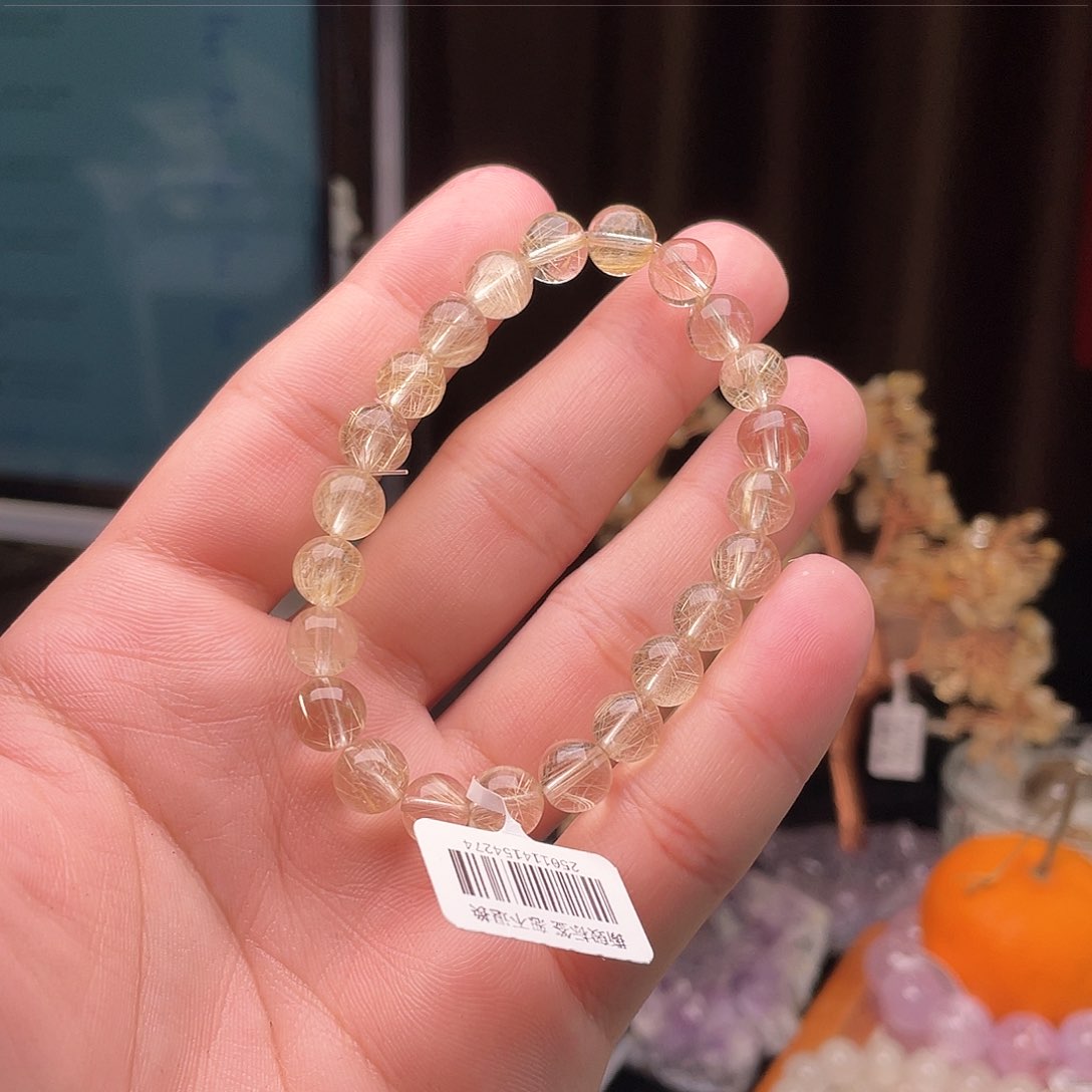 水晶手链未镶嵌维纳斯金发A8mm