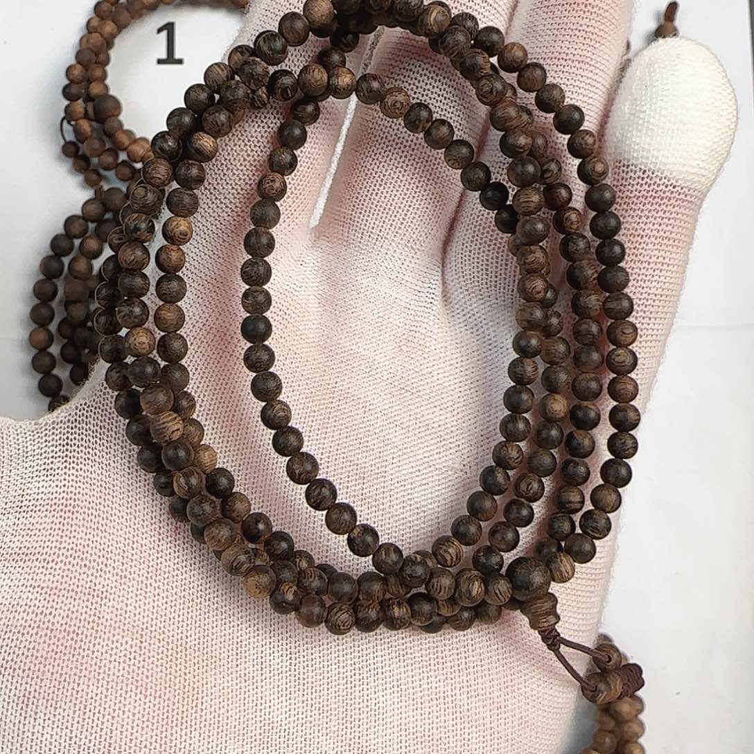 沉香手串04文莱蛇皮纹沉香手串