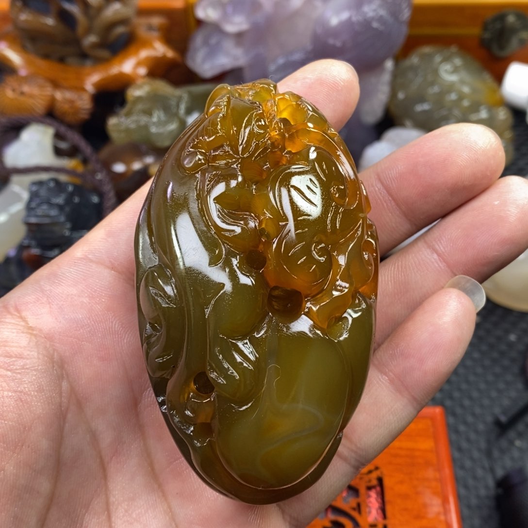 玛瑙/玉髓手把未镶嵌