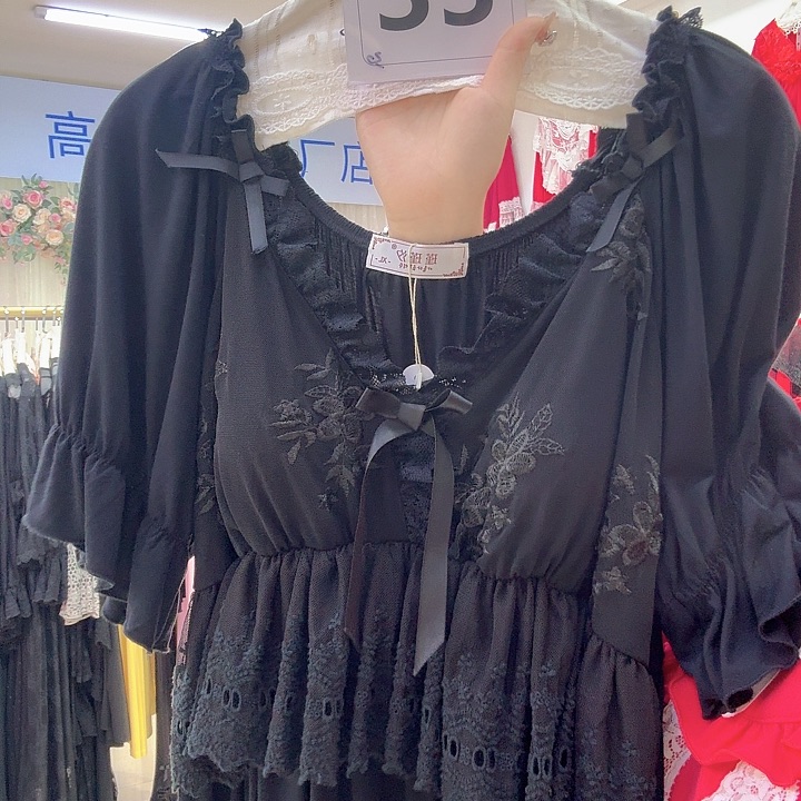 三醋酯纤维睡裙宫廷款