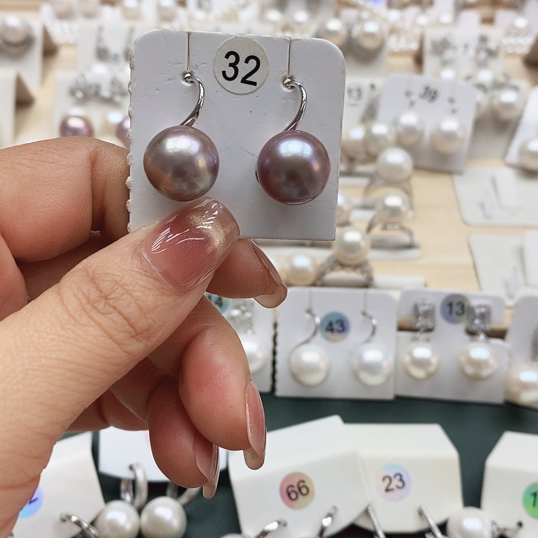 颈饰银S925镶嵌淡水珍珠