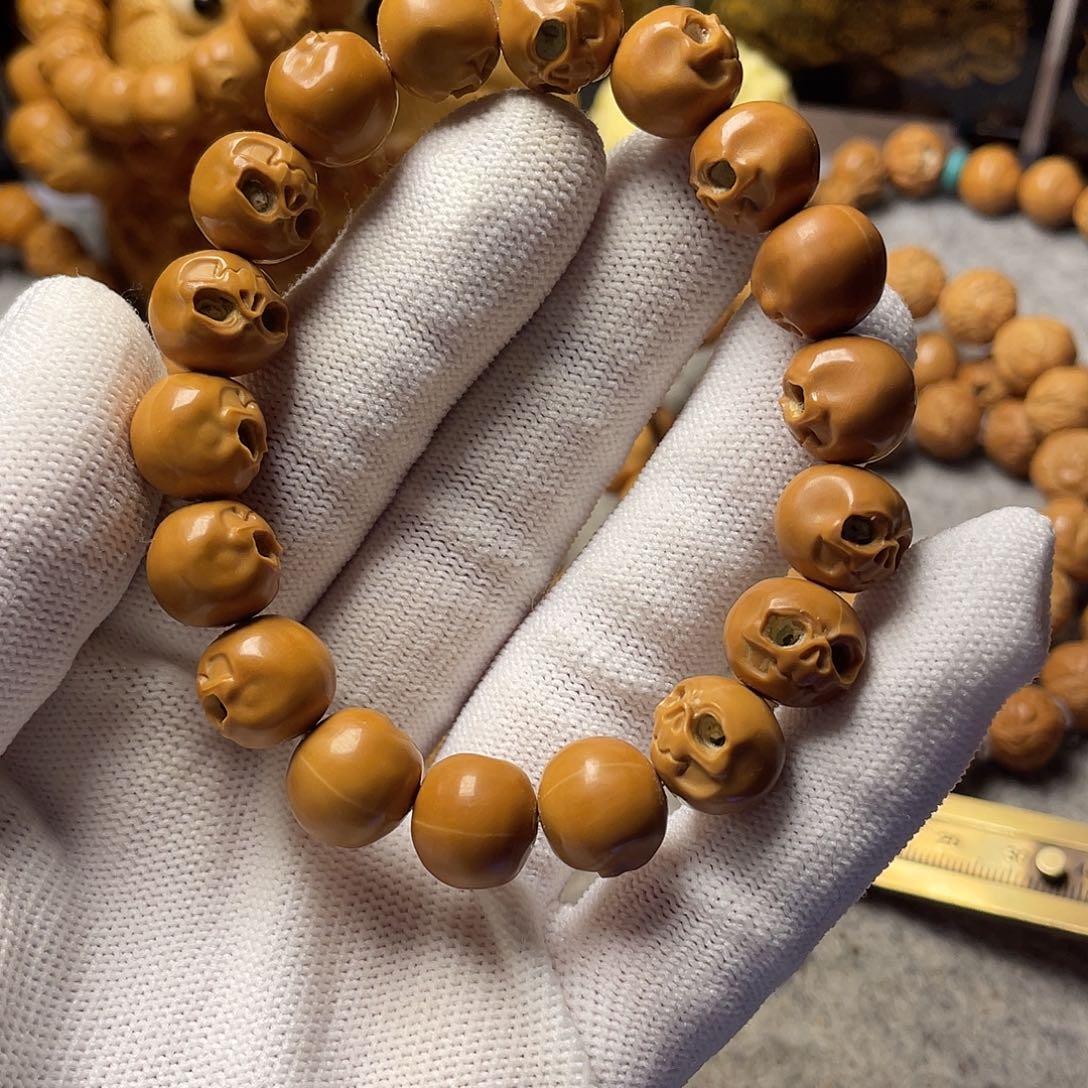 云蝉猴头，瑕疵骷髅头