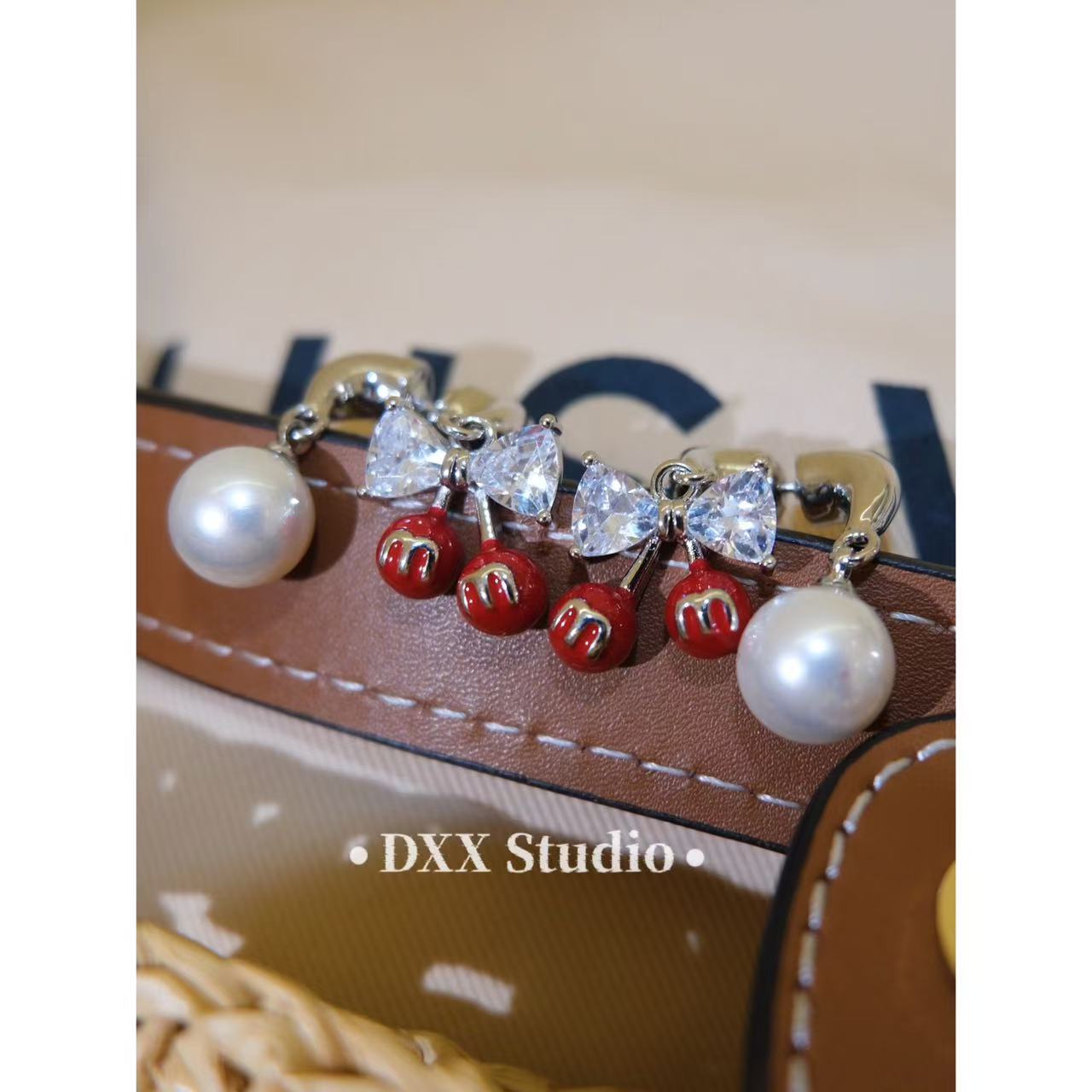 铜合金锆石耳饰 小众设计百搭ins耳饰49029